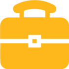 Briefcase Icon in Baylor Yellow