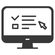 Online Application on a Computer Screen Icon